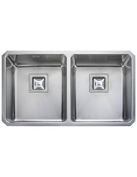 Rangemaster Atlantic Quad 2.0 Bowl Micro-Sheen Finish Stainless Steel Undermount Kitchen Sink - Image
