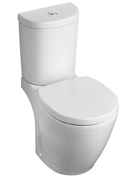 Concept Space Arc White Compact Close Coupled WC Pan 605mm