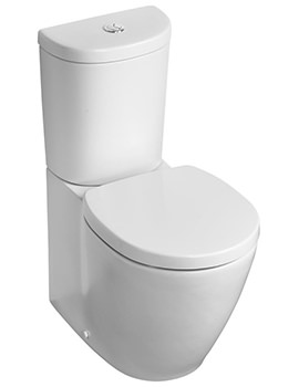 Ideal Standard Concept Space Arc White Compact Close Coupled BTW WC Pan 605mm - Image