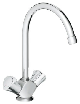 Grohe Costa L Single Hole Chrome Kitchen Sink Mixer Tap - Image