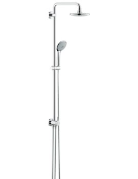 Euphoria Chrome Shower System With Diverter For Wall Mounting