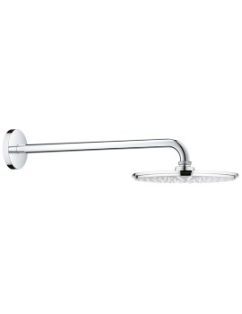 Grohe Rainshower Cosmopolitan 210mm Chrome Shower Head With 422mm Arm - Image