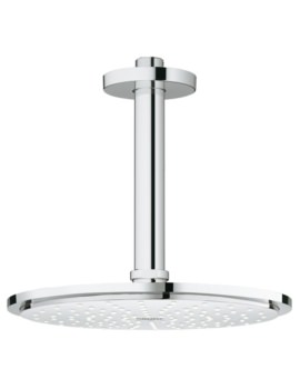 Grohe Rainshower Cosmopolitan 210mm Chrome Head Shower With 142mm Ceiling Arm - Image