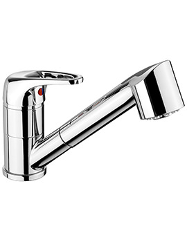 Aquaspray 3 Chorme Single Lever Pull Out Kitchen Sink Mixer Tap