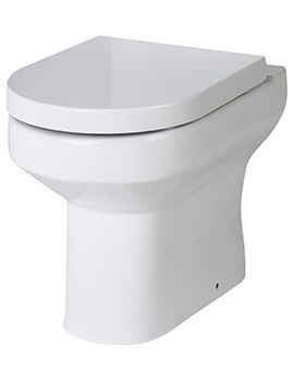 Nuie Harmony 370 x 520mm Back-To-Wall White WC Pan - Image