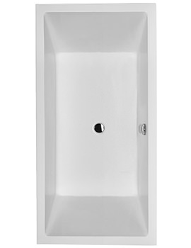 Duravit Starck 1800 x 900mm White Bath With Frame And 2 Backrest Slope - 700056 - Image
