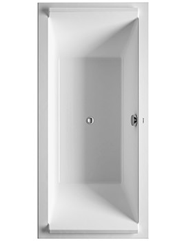 Duravit Starck 1900 x 900mm White Rectangular Bath With Support Frame - 700351 - Image