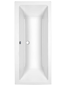 Roca The Gap Double Ended White Acrylic Bath 1700 x 700mm
