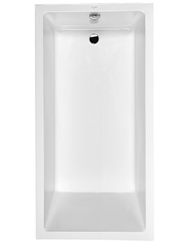 Starck 1800 x 900mm White Bath With Frame And 1 Backrest Slope - 700055