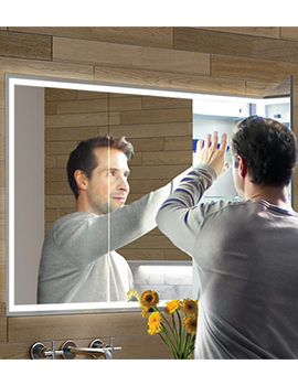 HIB Vanquish 120 LED Demisting Recessed Mirror Cabinet 1230 x 730mm - Image