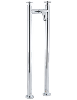 Crosswater Totti Floor Standing Chrome Bath Filler Tap - Image