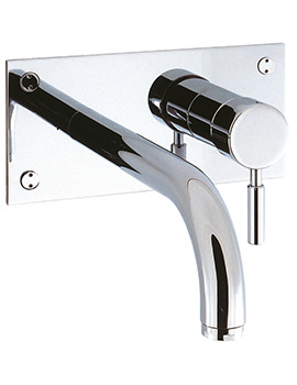 Crosswater Design 2 Hole Wall Mounted Chrome Bath Filler Tap - Image