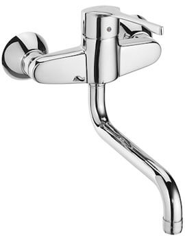 Victoria Pro Chrome Wall Mounted Basin Or Sink Mixer Tap