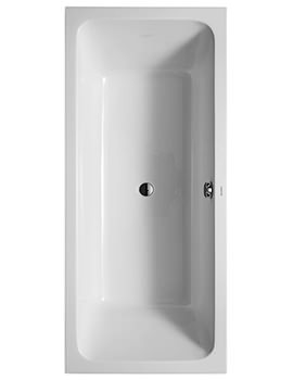 Duravit D-Code 1800 x 800mm Built-In Bathtub With Support Feet - Central Outlet - Image
