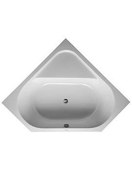 D-Code 1400 x 1400mm Built-In Corner Bathtub With Support Feet