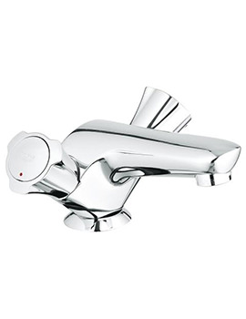 Costa L 1-2 Inch Chrome Basin Mixer Tap With Pop-Up Waste