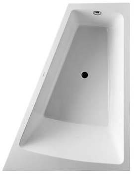 Duravit Paiova 1800mm x 1400mm Right-Left Backrest Slope Bath With Panel And Frame - Image
