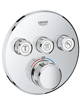 Grohe Grohtherm SmartControl Thermostat With 3 Valves - Image
