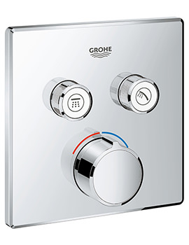 SmartControl Concealed Chrome Mixer With 2 Valve
