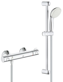 Grohe Grohtherm 800 Thermostatic Chrome Shower Mixer Valve with Kit - Image