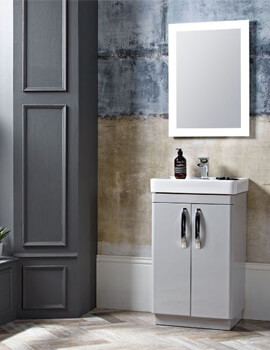 Tavistock Compass 2-Door Floor Standing Vanity Unit Gloss White - Image