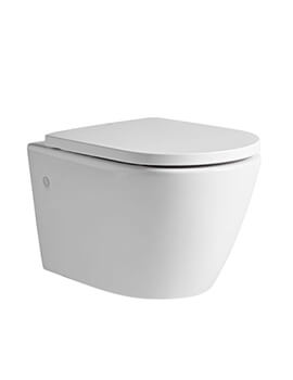 Tavistock Orbit Wall Hung White WC Pan With Soft Close Seat - Image