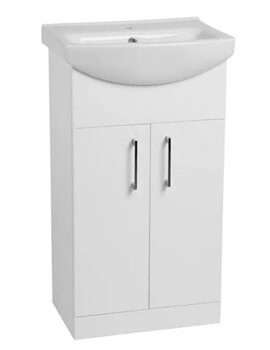 Opal Freestanding Gloss White Unit With Basin