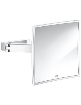 Grohe Selection Cube Chrome Cosmetic Mirror - Image