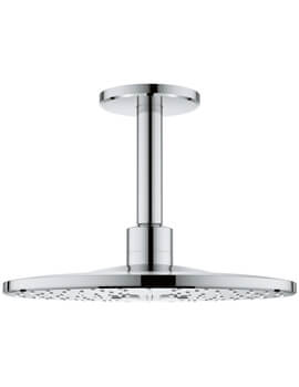 Grohe Rainshower 310mm 2 Spray Pattern Shower Head With 142mm Ceiling Arm - Image
