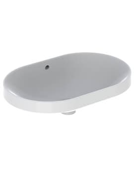 VariForm 600 x 400mm Elliptic Countertop Washbasin White