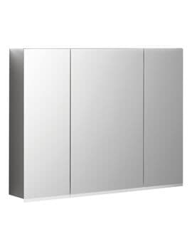 Geberit Option Plus 700mm High Three Doors Mirror Cabinet With LED Lighting - Image