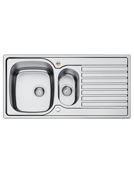 Bristan Inox 1.5 Easyfit Stainless Steel Kitchen Sink - Sk Inxrd1 Su - Image