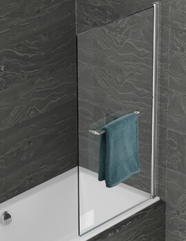 Kudos Inspire 850 x 1500mm Single Panel Bath Screen - Image