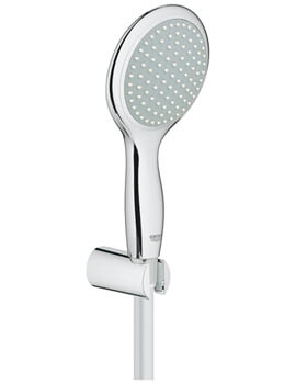 Grohe Power And Soul 115mm Chrome Hand Shower With Wall Holder - Image