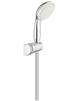 Grohe New Tempesta 100mm Chrome Wall Holder With 2 Sprays Pattern - Image