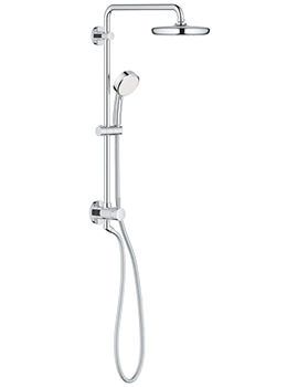 Grohe Retrofit 210 Chrome Shower System With Diverter - Image