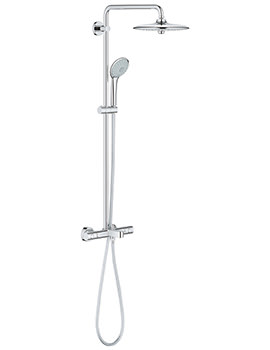 Euphoria Concetto Chrome 260 Shower System With Thermostat Valve