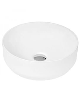 Hudson Reed Vessel 350mm Round Counter Top Basin White - Image