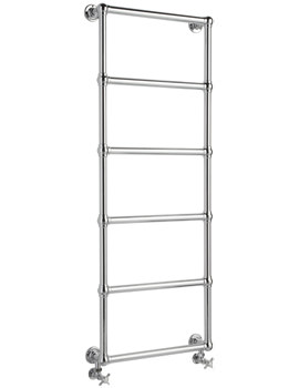 Bayswater Juliet 598 x 1548mm Chrome Wall Mounted Towel Rail - Image