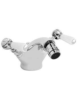 Mono Bidet Mixer Tap Chrome With Lever And Hex Collar