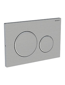 Geberit Sigma20 246 x 164mm Screwable Dual Flush Plate Stainless Steel