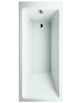 Laufen Pro 1700 x 750mm White Rectangular Acrylic Bath Without Frame - Image