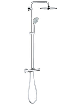 Grohe Euphoria 260 Chrome Shower System With Exposed Thermostatic Valve - Image