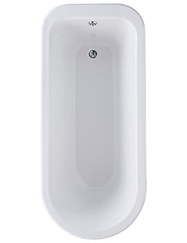 Bayswater Sutherland 1700 x 750mm White Single Ended Freestanding Bath - Image