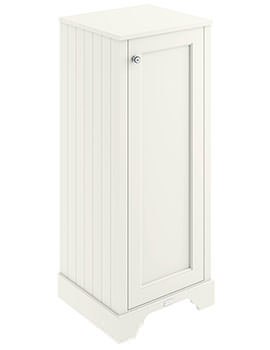 Bayswater 465mm Pointing White Tall Boy Cabinet - Image