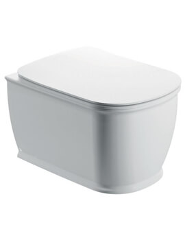 IMEX Liberty 520mm White Rimless Wall Hung WC - Image