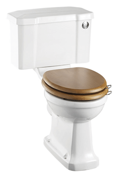 White Slimline Closed Coupled WC Pan With Cistern