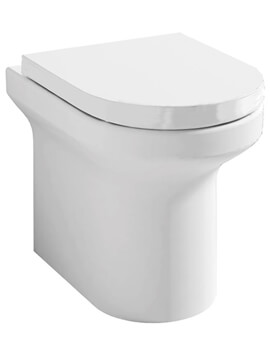 IMEX Alma 520mm Rimless Back To Wall White WC Pan - Image
