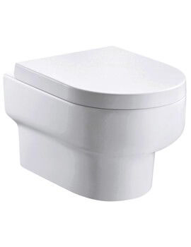 IMEX Duro 500mm Rimless Wall Hung White WC Pan - Image