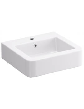 IMEX Suburb 450mm Cloakroom White Basin With One Tap Hole - Image